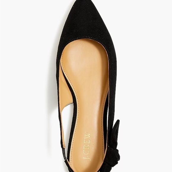 NEW J Crew Bow slingback flats BT266 - Picture 2 of 6